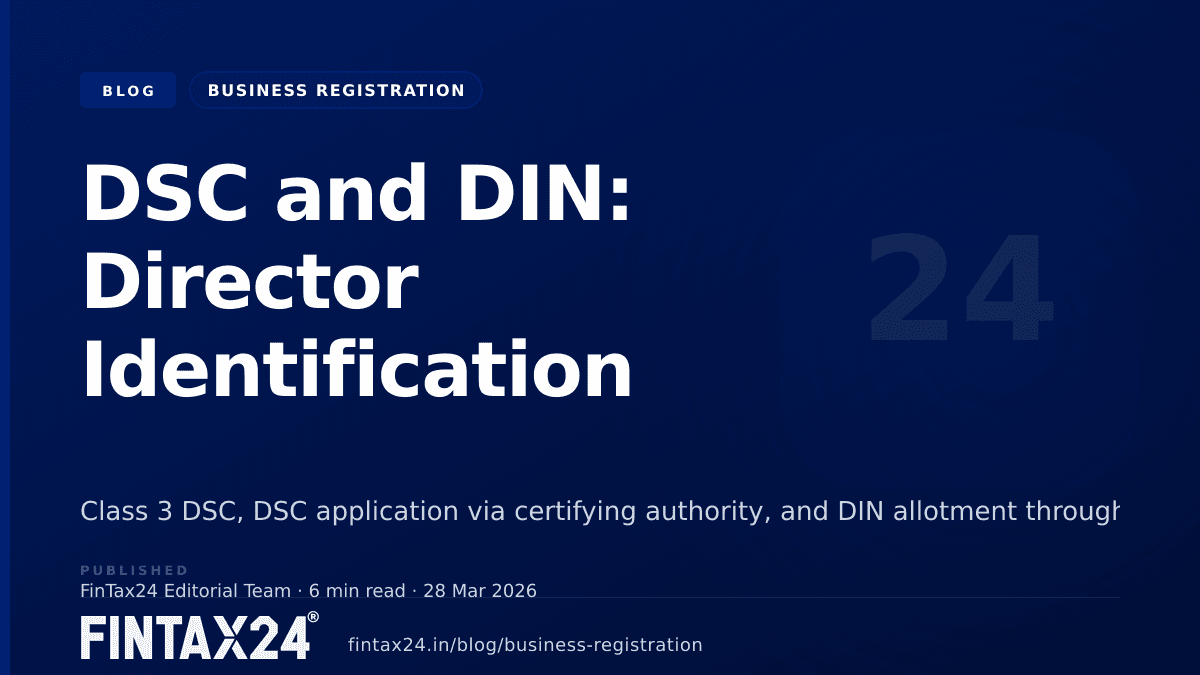 Cover image for DSC and DIN: Director Identification Basics