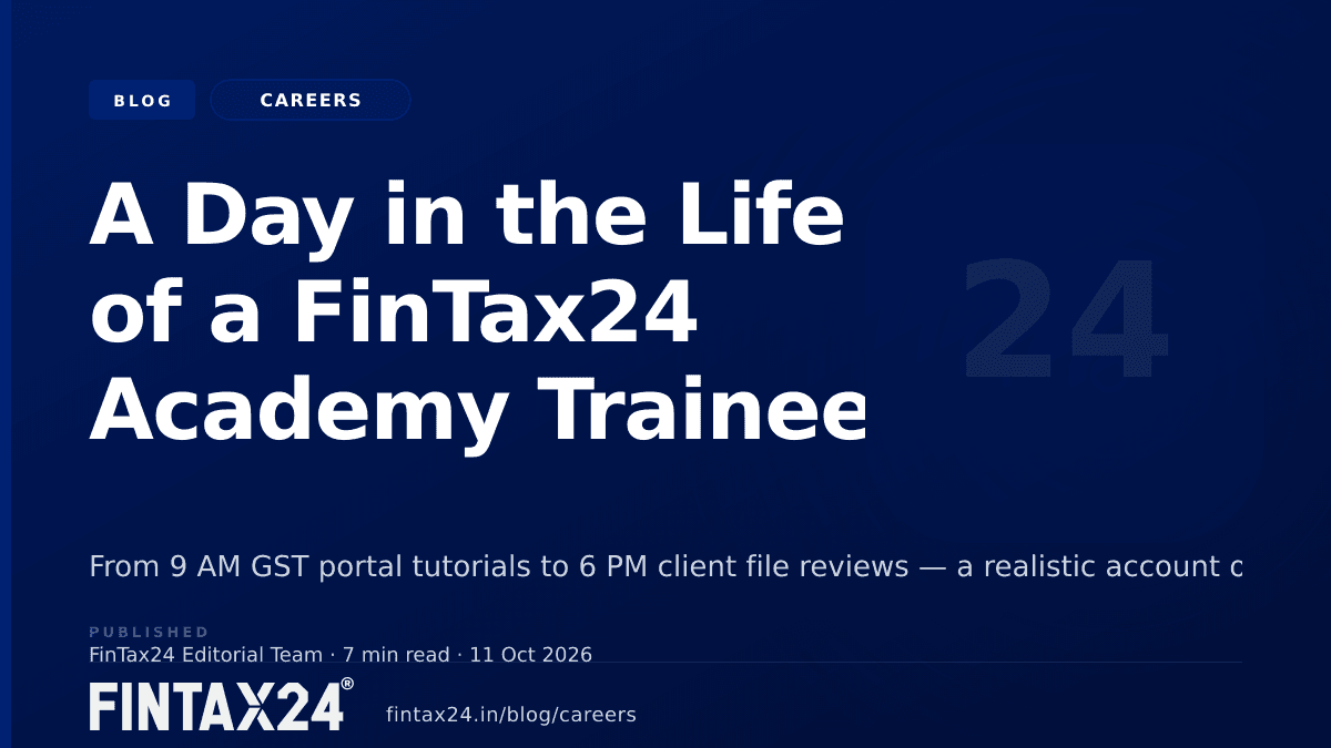 Cover image for A Day in the Life of a FinTax24 Academy Trainee