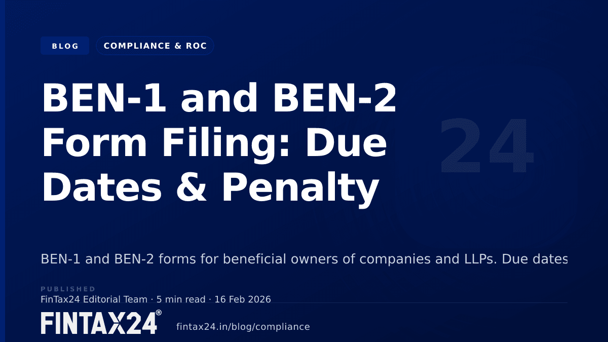 Cover image for BEN-1 and BEN-2 Form Filing: Due Dates & Penalty