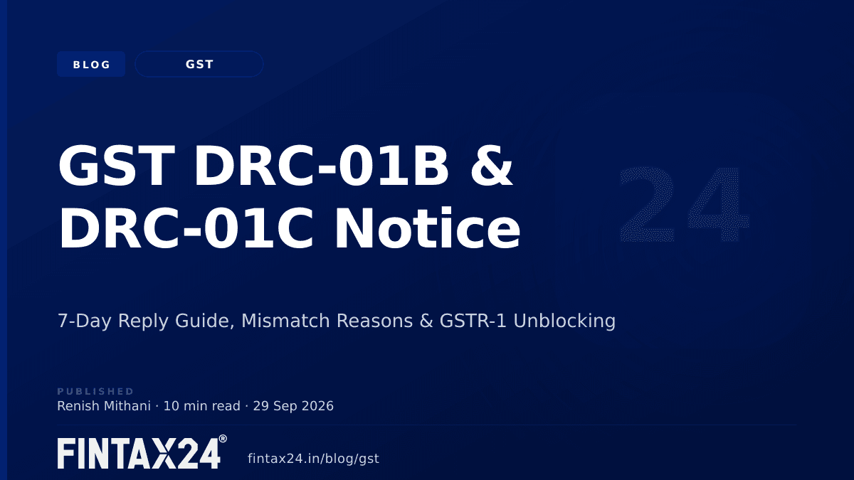 Cover image for GST DRC-01B & DRC-01C Notice: How to Reply Online