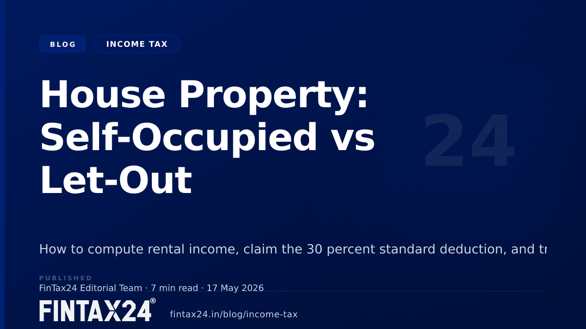 Cover image for House Property: Self-Occupied vs Let-Out