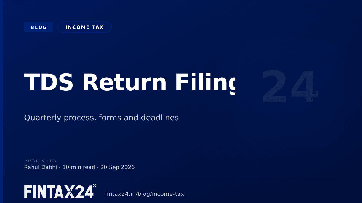 Cover image for How to File a TDS Return: Process, Forms & Due Dates