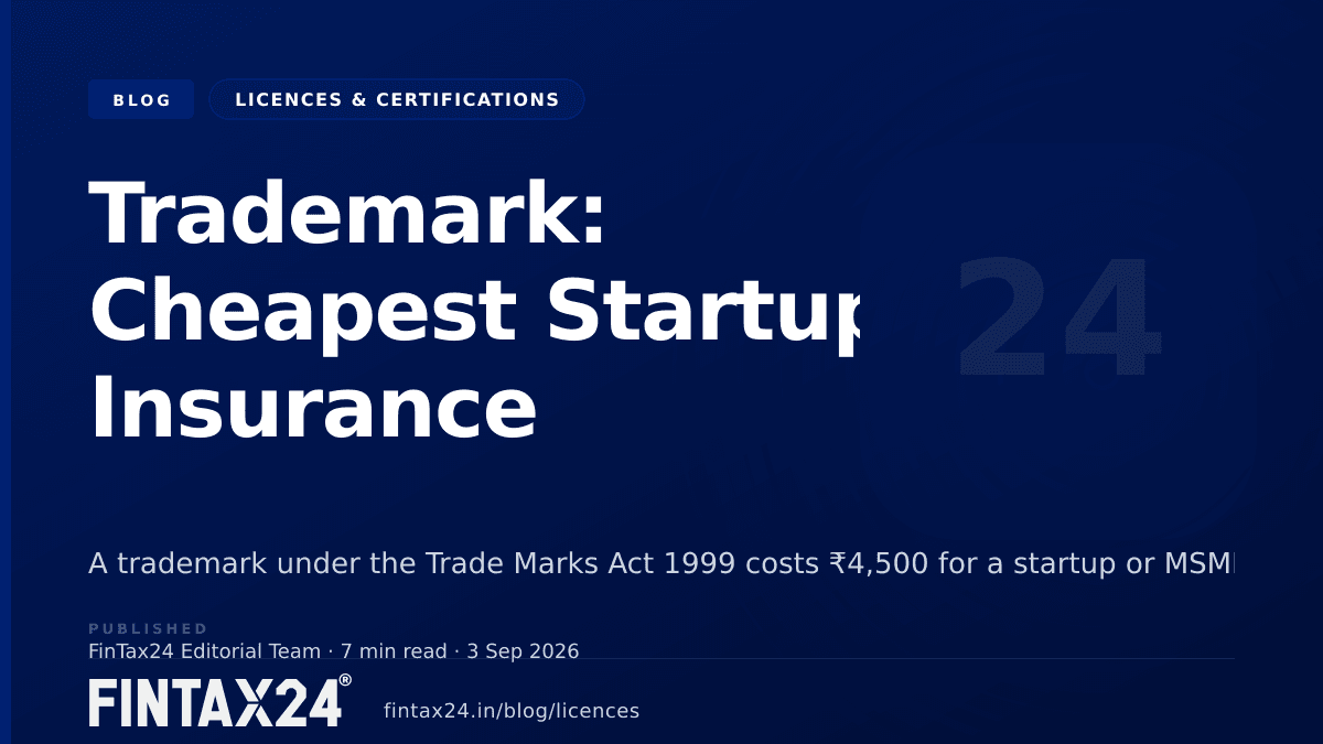 Cover image for Trademark: Cheapest Startup Insurance
