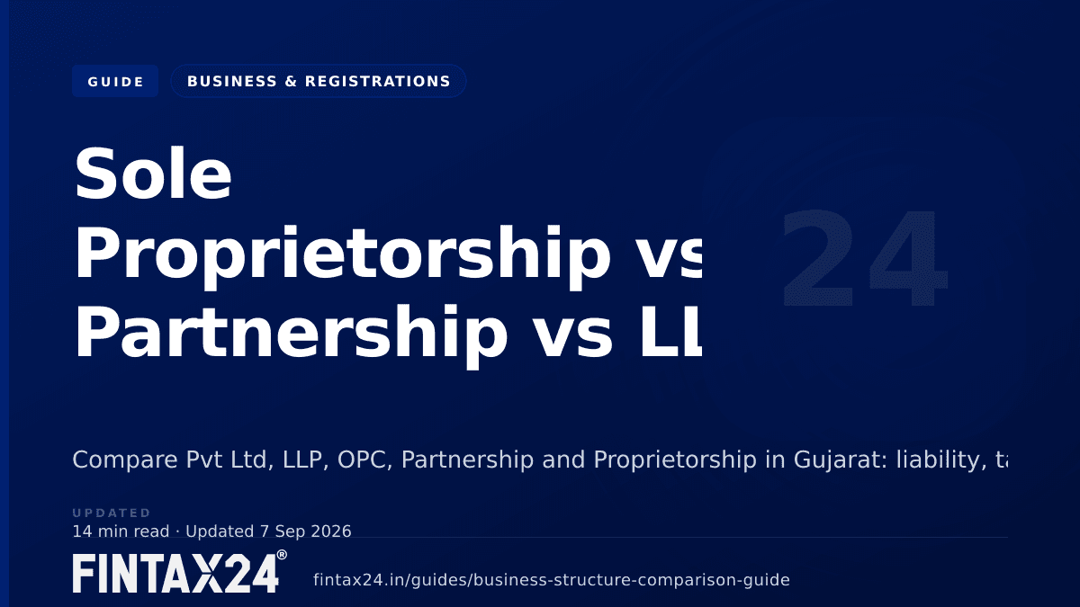 Cover image for Sole Proprietorship vs Partnership vs LLP vs Pvt Ltd