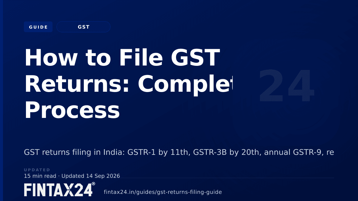 Cover image for How to File GST Returns: Complete Process