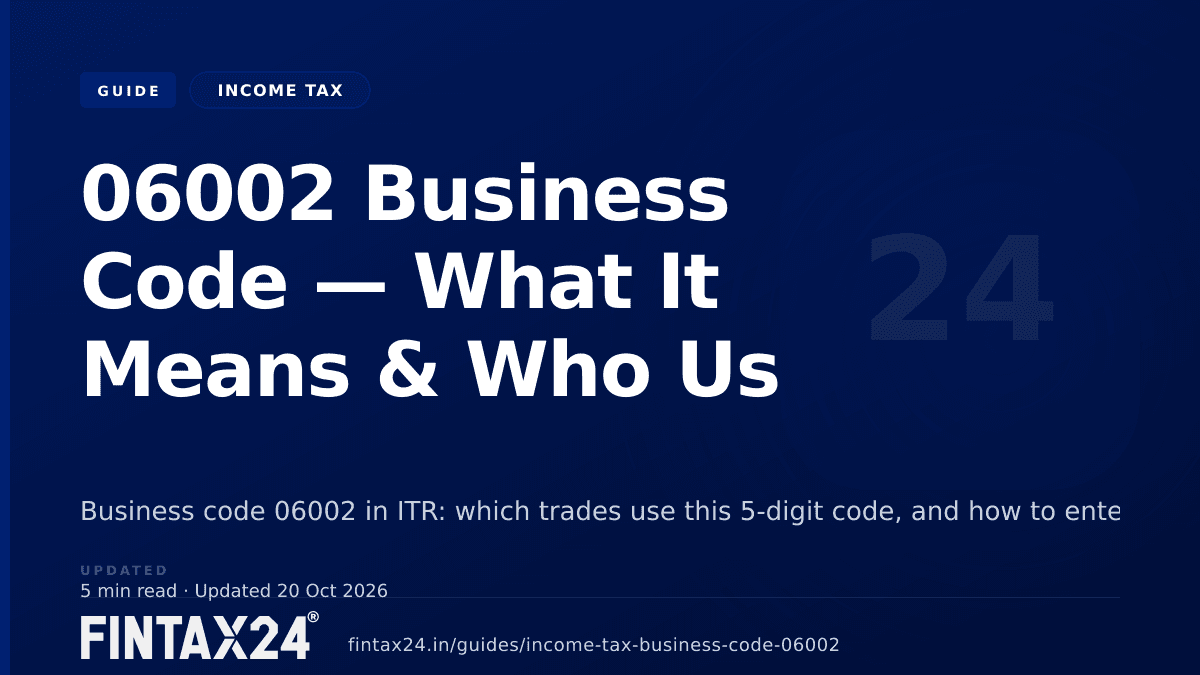 Cover image for 06002 Business Code — What It Means & Who Uses It