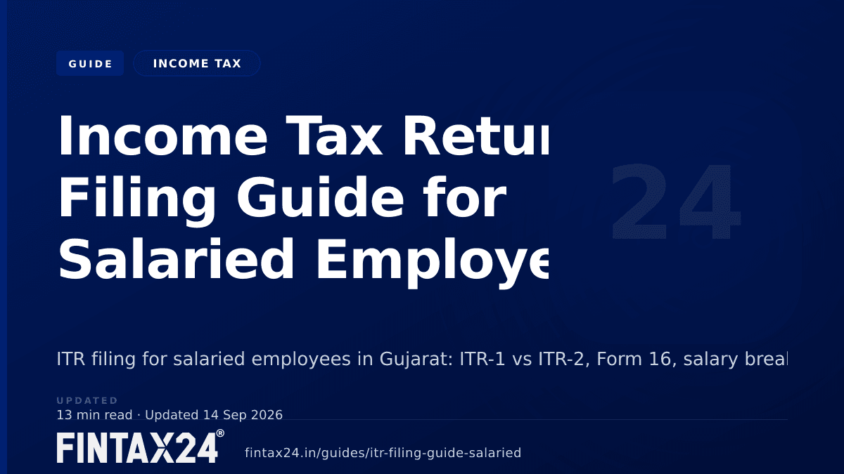 Cover image for Income Tax Return Filing Guide for Salaried Employees