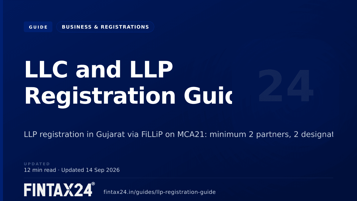 Cover image for LLC and LLP Registration Guide