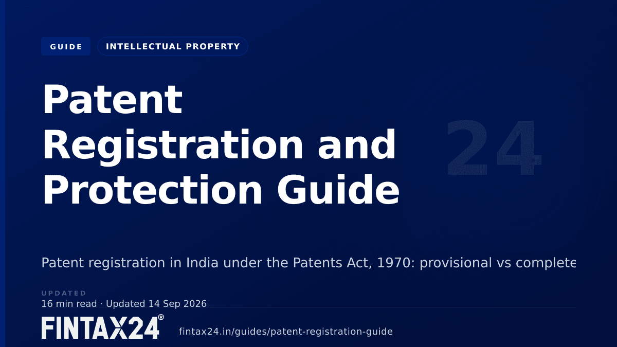 Cover image for Patent Registration and Protection Guide