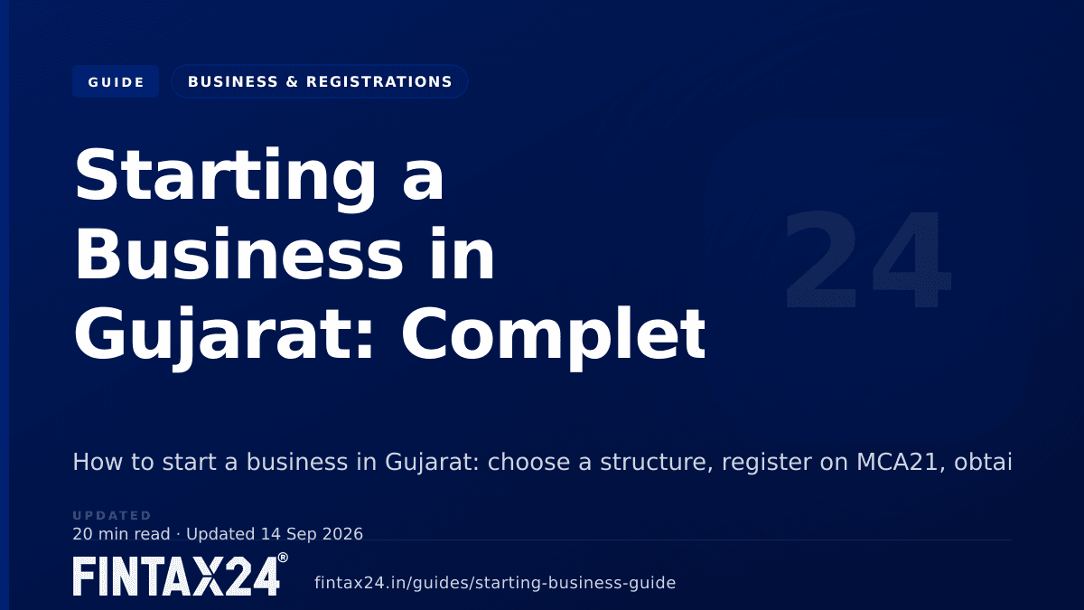 Cover image for Starting a Business in Gujarat: Complete Guide