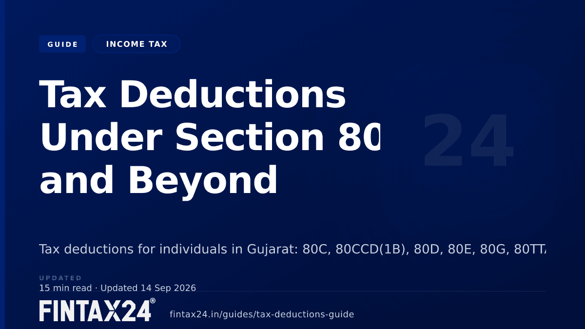 Cover image for Tax Deductions Under Section 80C and Beyond